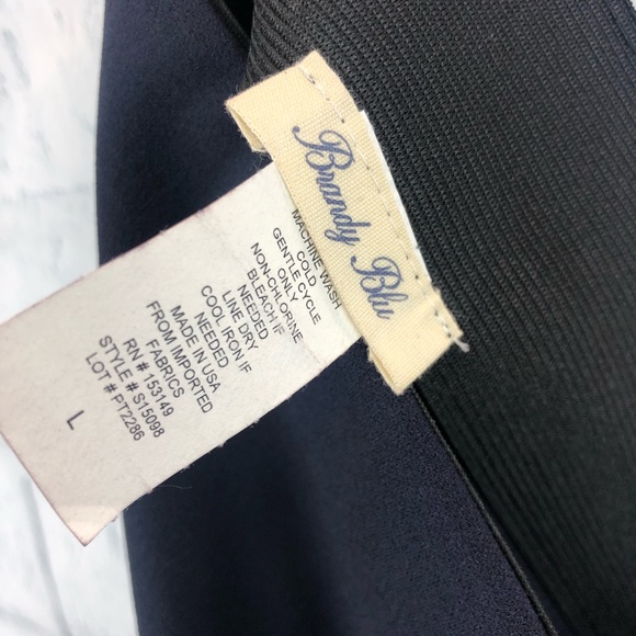 Brandy Blu Navy Sheath Skirt - Picture 4 of 6